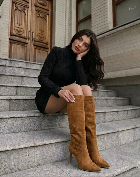 Bota Gamuza Camel