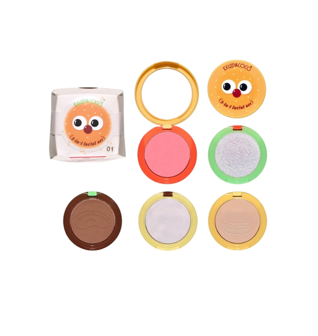 Maquillaje Set Facial 5 EN 1
