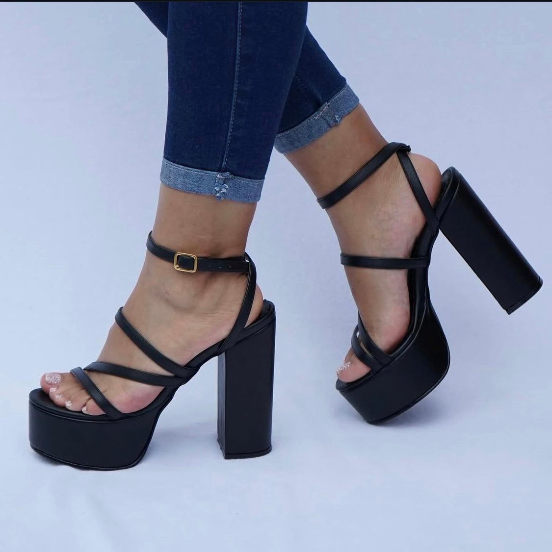 Sandalia Ecocuero Negra Ac-319
