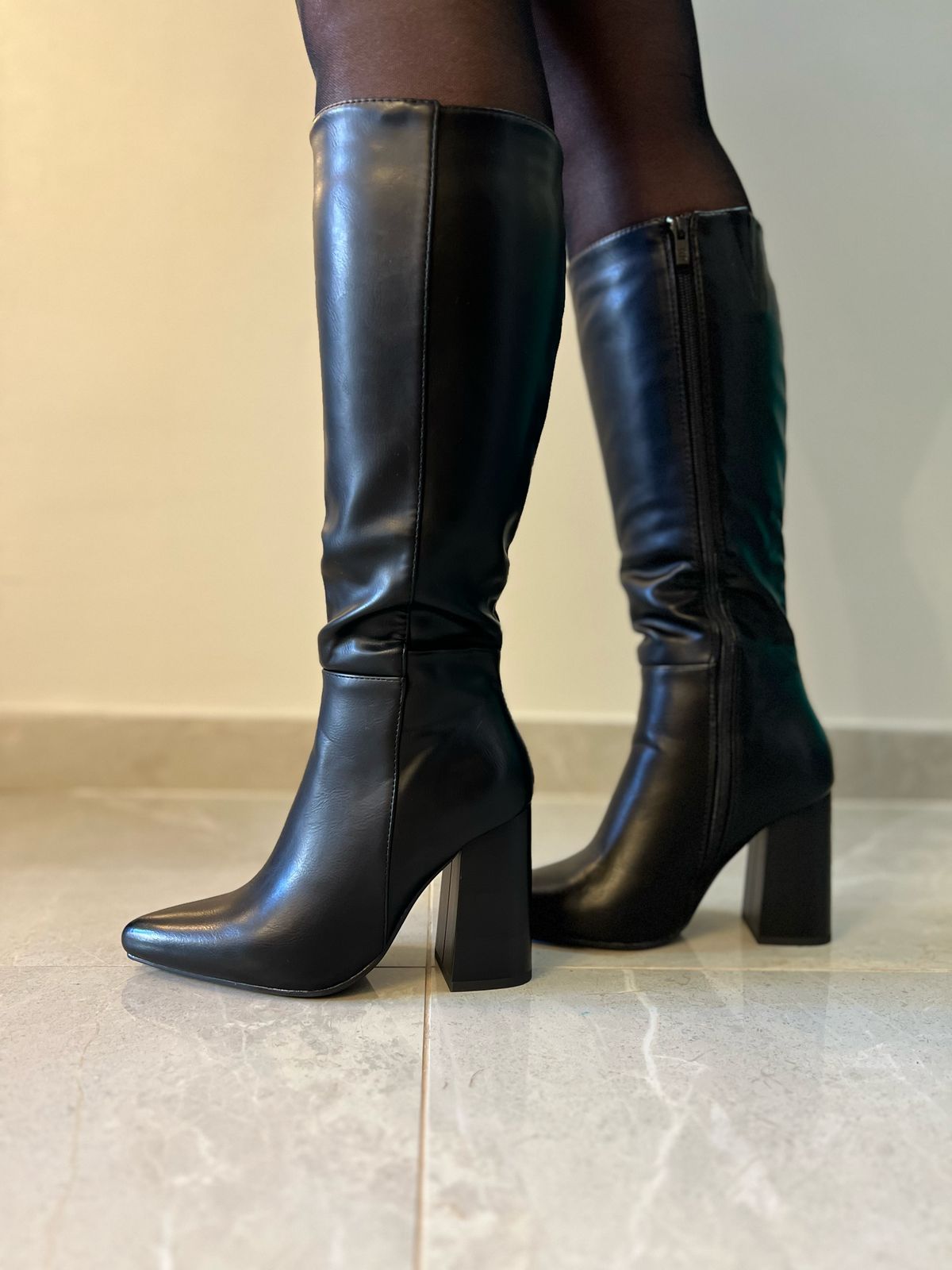 Bota Ecocuero Negra  Ac-821