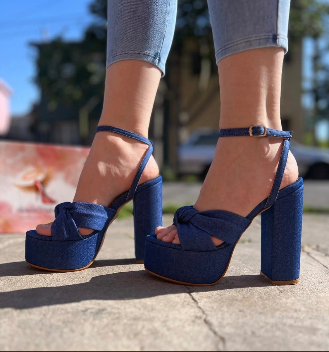 Sandalia Plataforma Tipo Jeans Ac-312